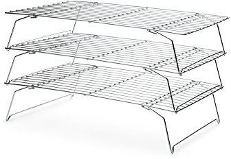 Fox Run 4698 Stapelbares Abkühlgitter Set, Chrom, 3-teilig