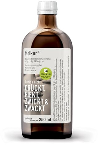 Molkur® Tropfen - 250 ml - Naturarznei bei Blähbauch, Völlegefühl & Verdauungsbeschwerden – nur 1 x Wirkstoff – natürlich seit 1923