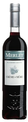 Merlet & Fils Crème de Mûre Sauvage Blackberry Liqueur, from France’s Cognac region, 70cl, Natural Cork, Deep Berry for Bramble Cocktails, Spritzes, After-Dinner