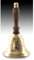 Tischglocke Captain, Messing/Holz, Durchm. 6,5 cm