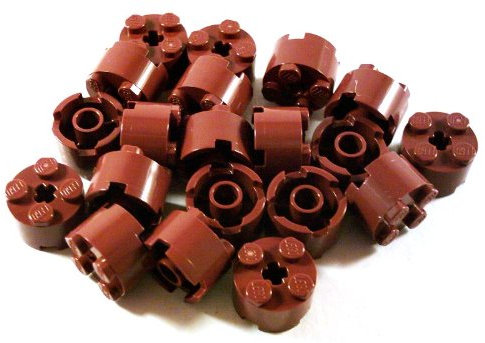 Lego City Classic Basic Rundsteine 2x2 Noppen in Neu-Braun – 20 Stück - Vielseitige Bausteine für kreative Lego Projekte und Modellbau