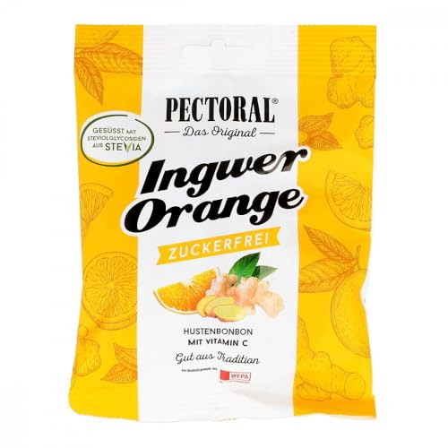 Pectoral Ingwer Orange Bonbons Zuckerfrei
