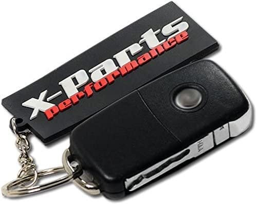 X-Parts Schlüsselanhänger GUMMI Boost Turbo Tuning Keyholder 80x30x4mm POWER