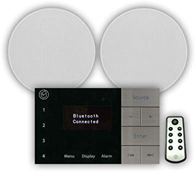 Systemline E100 Pack BT/Dab/FM INCL. spkr TV Sound Connection, SE0120 (TV Sound Connection Touch Sensitive Panel, Stainless Steel Buttons and Bright OLED Display)