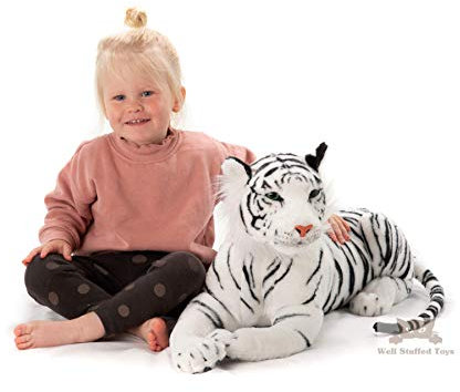 Deluxe Paws . B01E4IC1AU Realistisch Lebensecht Stofftier Plüschtier Weißer Tiger 100cm