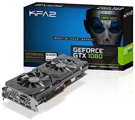 KFA2 GeForce GTX 1080 EXOC PCI-E Gaming-Grafikkarte, 8GB GDDR5, schwarz