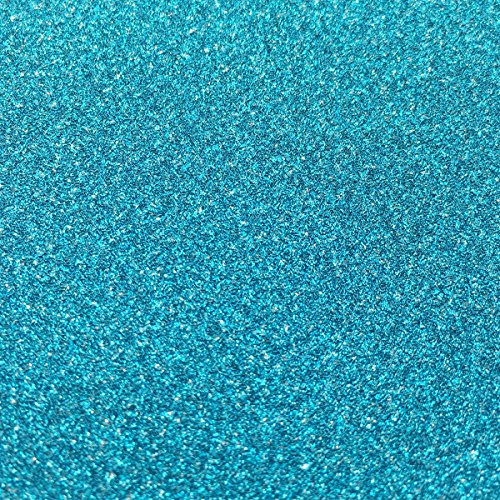 Misscrafts 10 Bögen Glitzerkartonpapier, A4, zum Basteln zu Weihnachten und Geburtstag, Einpackpapier, Bastelkarton türkis