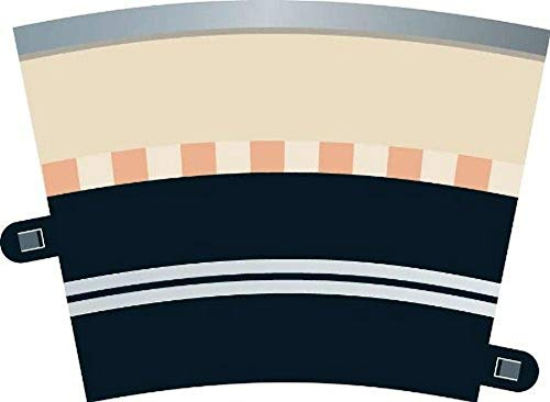 Scalextric Track Accessories C7017 Single Lane Radius 3 Curve 22.5° x 4 | 1:32 Scale Extension for Slot Car Set, Racing Gift Ideas for Adults & Kids, Racing Game Accessories