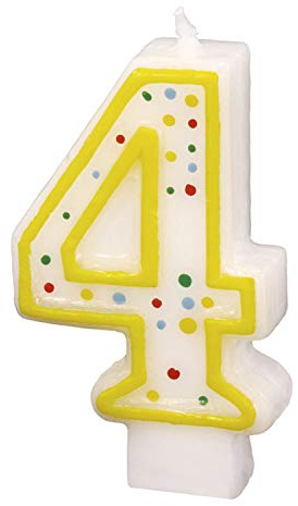 Amscan - 550284 - Candle Number 4 Dots
