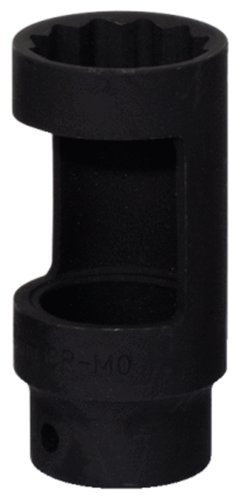 KS Tools 455.0031 Llave de vaso de 12 cantos para inyectores diésel de 1/2, 28 mm