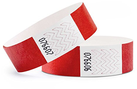linie zwo ®, 1000 Stück Einlassbänder 19 x 254 mm, Rot