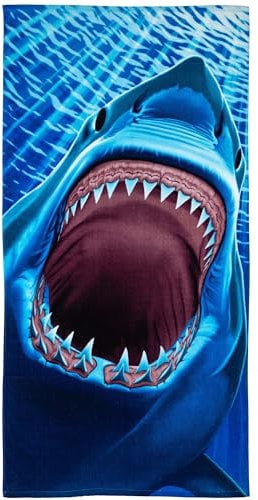 Dawhud Direct Great White Shark Zähne Beach/Dusche Handtuch