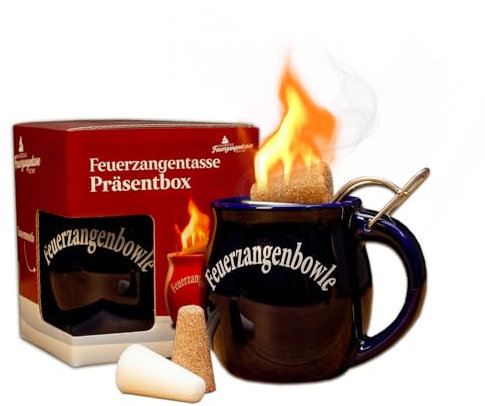 Feuerzangentasse 1er-Set, Blau - für Feuerzangenbowle