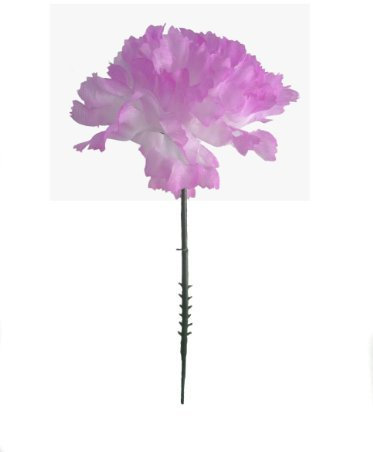 Larksilk Violette Seide Nelke Picks Künstliche Blumen für Hochzeit Dekorationen DIY Dekor 100 Count Bulk 8,9 cm Nelkenköpfe mit 12,7 cm Stiele