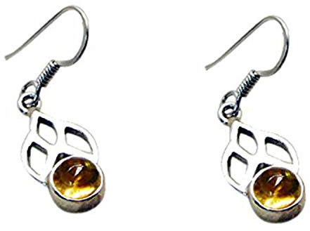 RIYO edelsteine frauen citrin silberschmuck in indien kronleuchter ohrringe gelb n½