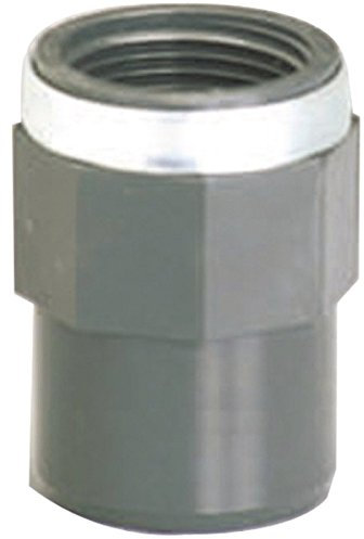 Raccord PVC pression noir droit - F 1/2 - Ø 20 mm - Girpi