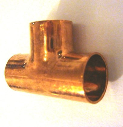 Kupfer Löt Fitting T- Stück 15 mm i/i/i 10 Stck im Polybeutel