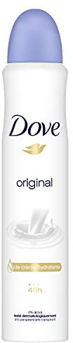 Dove Déodorant Anti-Transpirant Femme Spray Original Protection 48h, Formule Soin Hydratante, 0% Alcool, 200ml