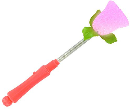 Alsino LED Blinkstab Flashlight Blinkstäbe Leuchtstab 24 cm rosa Leuchteffekt Rose