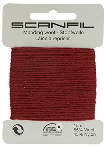Scanfil Darning Yarn Red/Brown 15m Metre 40020-072