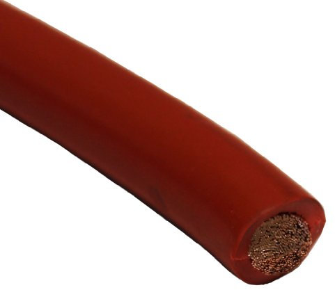 All Trade Direct 1M Metre Red Welding Or Earth 50Mm Cable Flexible Arc Mig Tig 345A 345 Amps