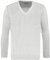 Green Play CHOOSE TO PLAY Mens Premium Ribbed V Neck White Jumper - Bowls Golf Cricket (L)
