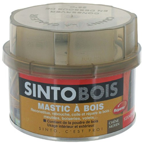 Mastic à bois standard Sintobois Chene Moyen Boite 170ML SINTO