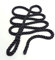 Rota Marine 3 strand 10mm 1.5Mt Black Fender Rope Tie Fender Line Spliced Polyester - Pack: 4