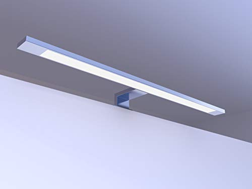 KALB LED Spiegelleuchte, 12 Watt, neutralweiss oder warmweiss verchromt, Lichtfarbe:neutralweiß