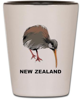 CafePress New Zealand Kiwi Unique and Funny Shot Glass