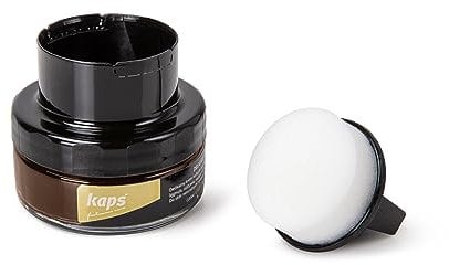Kaps Shoe Cream with Sponge Applicator, Intensive Leather Care and Nourishing, Delicate, 70 colours (149 - cognac)