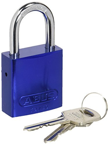 ABUS 72/B/40 _ Azul _ C Aluminium Vorhängeschloss Arc gehärtetem Stahl 40 mm blau MTB Macarons