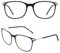 CGID CN79 Klassische Nerdbrille ellipse 40er 50er Jahre Pantobrille Vintage Look clear lens, Schwarz Beige, 52