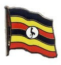 Flaggen-Pin/Anstecker Uganda vergoldet