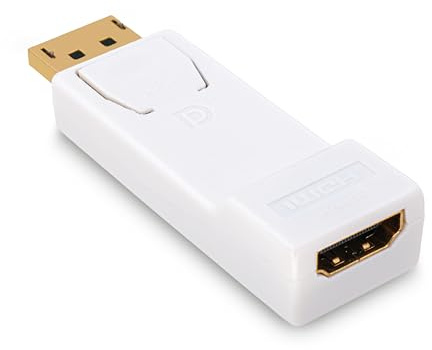 BIGtec Displayport auf HDMI Adapter 4kUDH Monitor Konverter kompatibel PC Computer Notebook Laptop TV Projektor Beamer