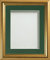 Frame Company Eldridge Gold 14x11 inch Picture Photo Frames With Bottle Green Mount for Image A4 *Choice of Sizes* Fitted with Real Glass
