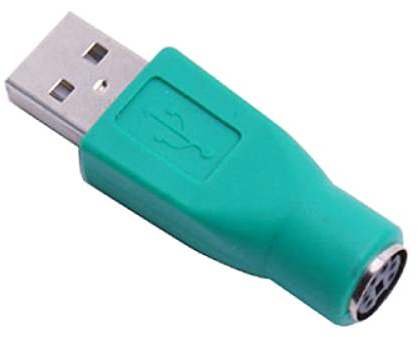 Generic PS2 to USB adaptor to connect Computer PS2 Mouse & Keyboard