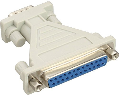 InLine 31249 AT-Adapter, 25pol Sub D Buchse an 9pol Sub D Stecker