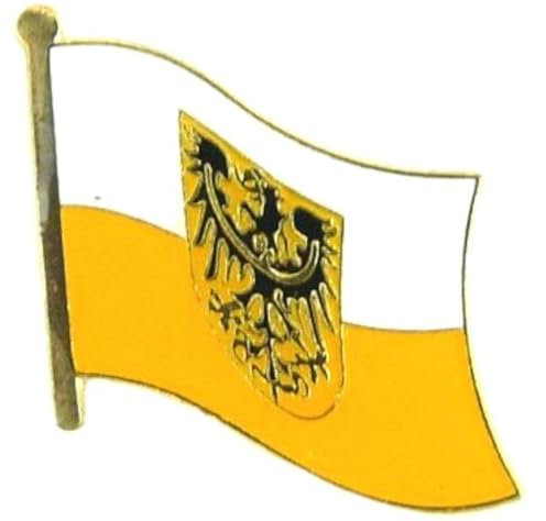 Buddel-Bini Versand Pin Anstecker Flagge Fahne Nieder Schlesien Niederschlesien Flaggenpin Badge Button Flaggen Clip Anstecknadel