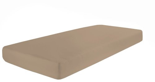 Dormisette Q371 Elastic-Jersey-Spannbetttuch mit Elasthan, Größe: 90 x 190-100 x 200-220 cm, Macchiato