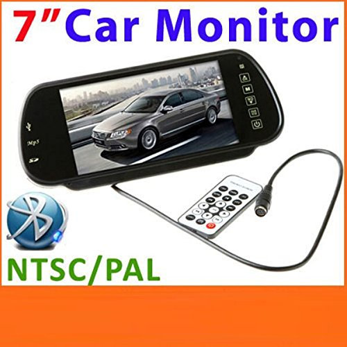 17,8 cm Bluetooth USB SD MP5 voiture Rétroviseur Moniteur couleur TFT LCD Télécommande