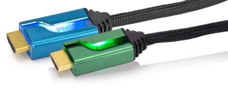 PDP - Dual Cable HDMI 6' Afterglow, Color Azul/Verde