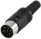 2x - 6 Pin DIN Plug Male Solder Cable Connector - Computers Audio/Video PC BBC
