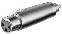 Microconnect XLR/RCA F-M RCA XLR Silber Kabel-Schnittstelle und Netzteil