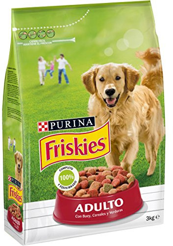 Purina Friskies Adult Trockenfutter für Hunde mit Ochse, 3 kg