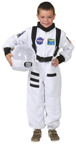 Generique - Weißes Astronaut Kostüm für Kinder - 116 (5-6 Jahre)