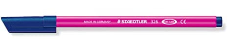 Staedtler 326-20 Fasermaler Noris Club, circa 1.0 mm, auswaschbar, 10 Stück im Kartonetui, magenta