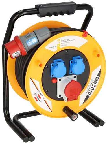 Brennenstuhl 1316300, Avvolgicavo Brobusta CEE 1 IP 44, 30 m, H07RN-F 5G2,5, 30m