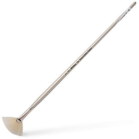 Winsor & Newton Artisan Paint Brush, Long Handle, Size 3, Fan