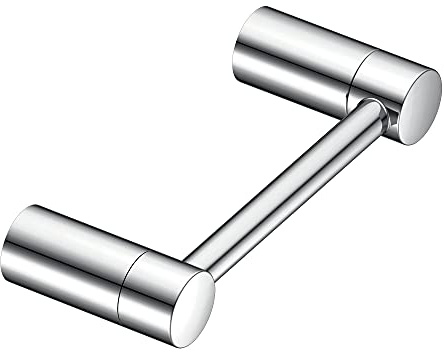 Moen Align Chrome Modern Double Post Wall Mount Pivoting Toilet Paper Holder for Easy Roll Change, YB0408CH